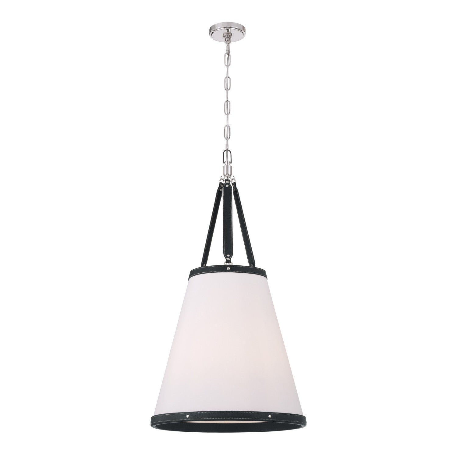 Crystorama - CAL-2405-PN - Quatre lumières Suspension - Callahan - Nickel poli