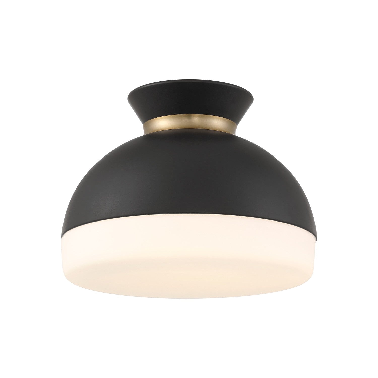 Crystorama - GID-4003-MK-VG - Deux lumières Plafonnier - Gidget - Noir mat + Or éclatant