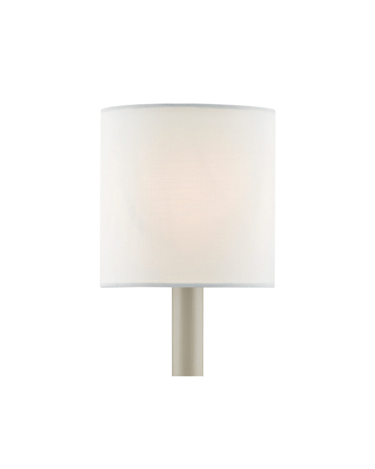 Currey and Company 0454 Cotton Drum Chandelier Shade in White Cotton