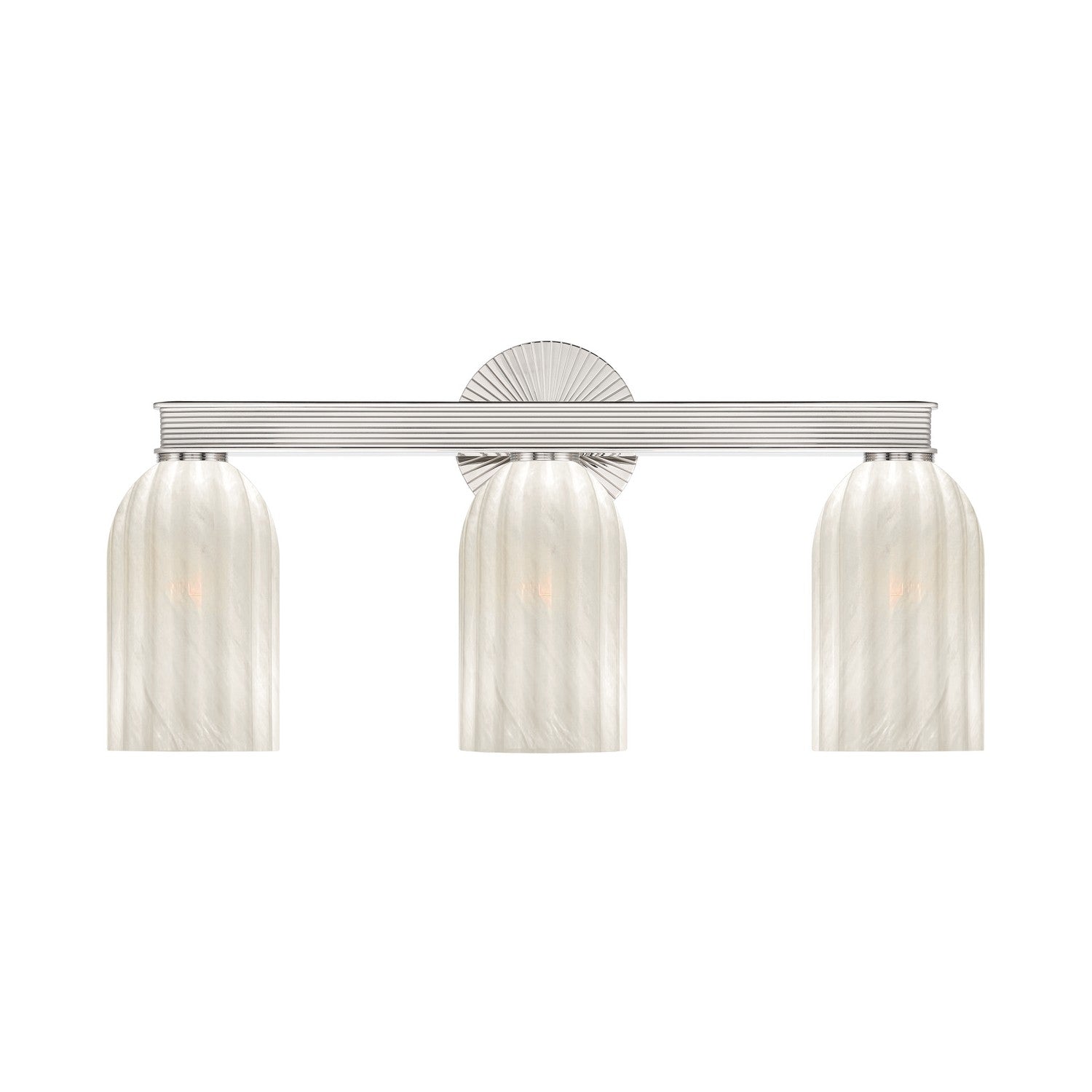 Crystorama - LOT-713-PN - Applique murale trois lumières - Lotus - Nickel poli