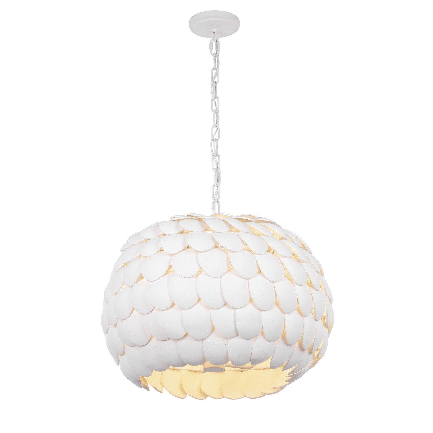 Crystorama - TAL-9404-MT - Cinq lumières Suspendu - Talia - Blanc mat