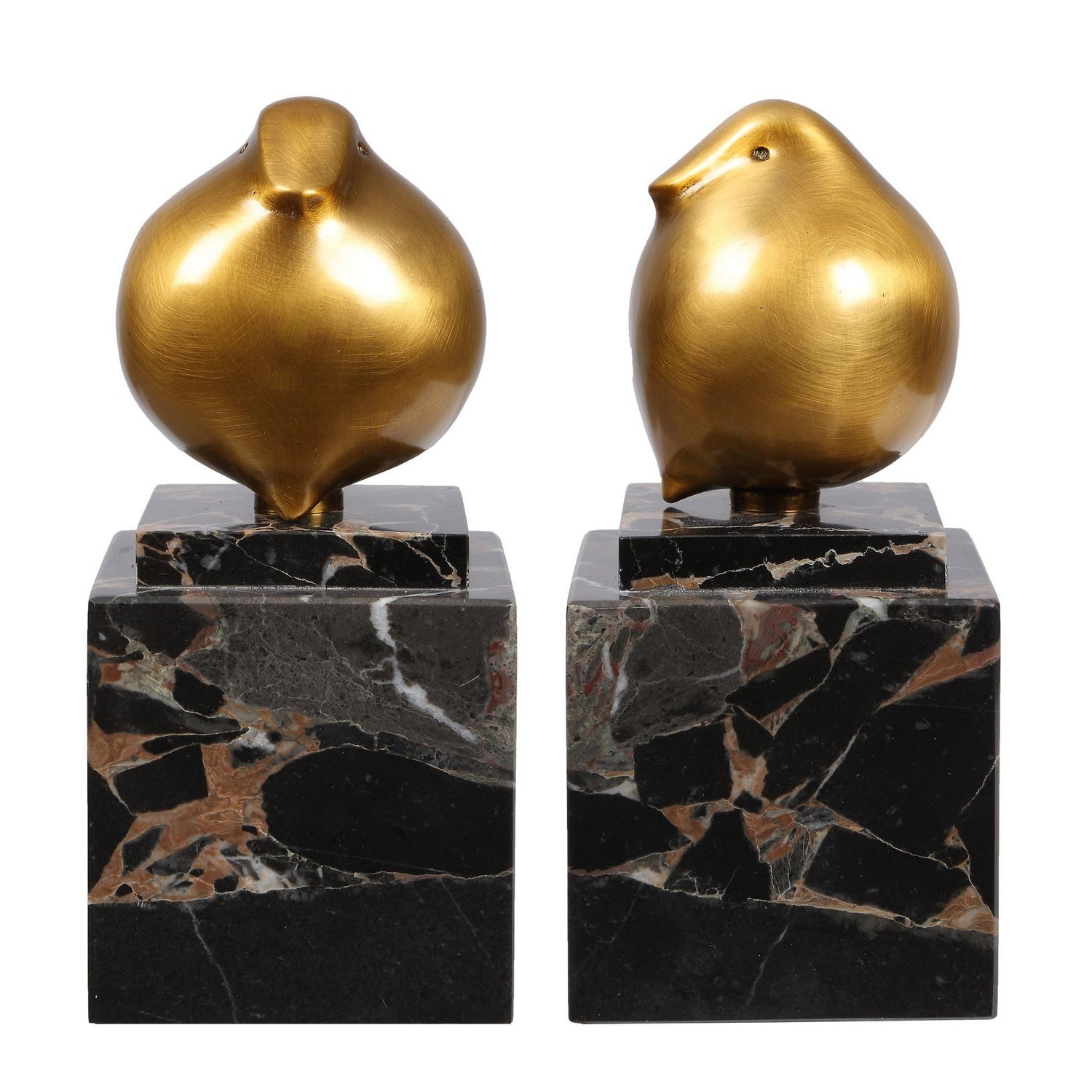 Uttermost - 18301 - Lot de 2 figurines - Chardonneret doré - Brun caramel