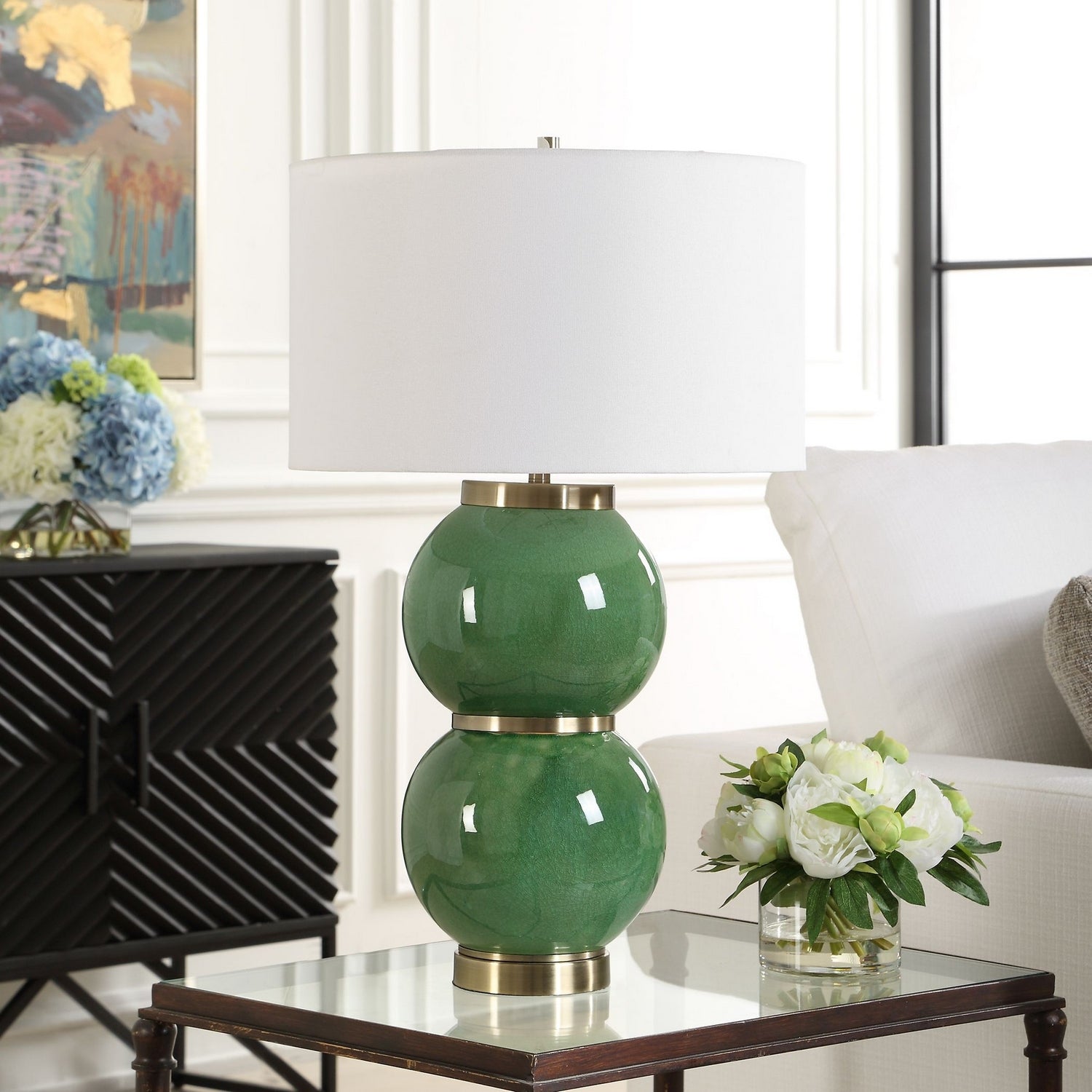 Uttermost - 30595-1 - One Light Table Lamp - Banner - Antique Brass