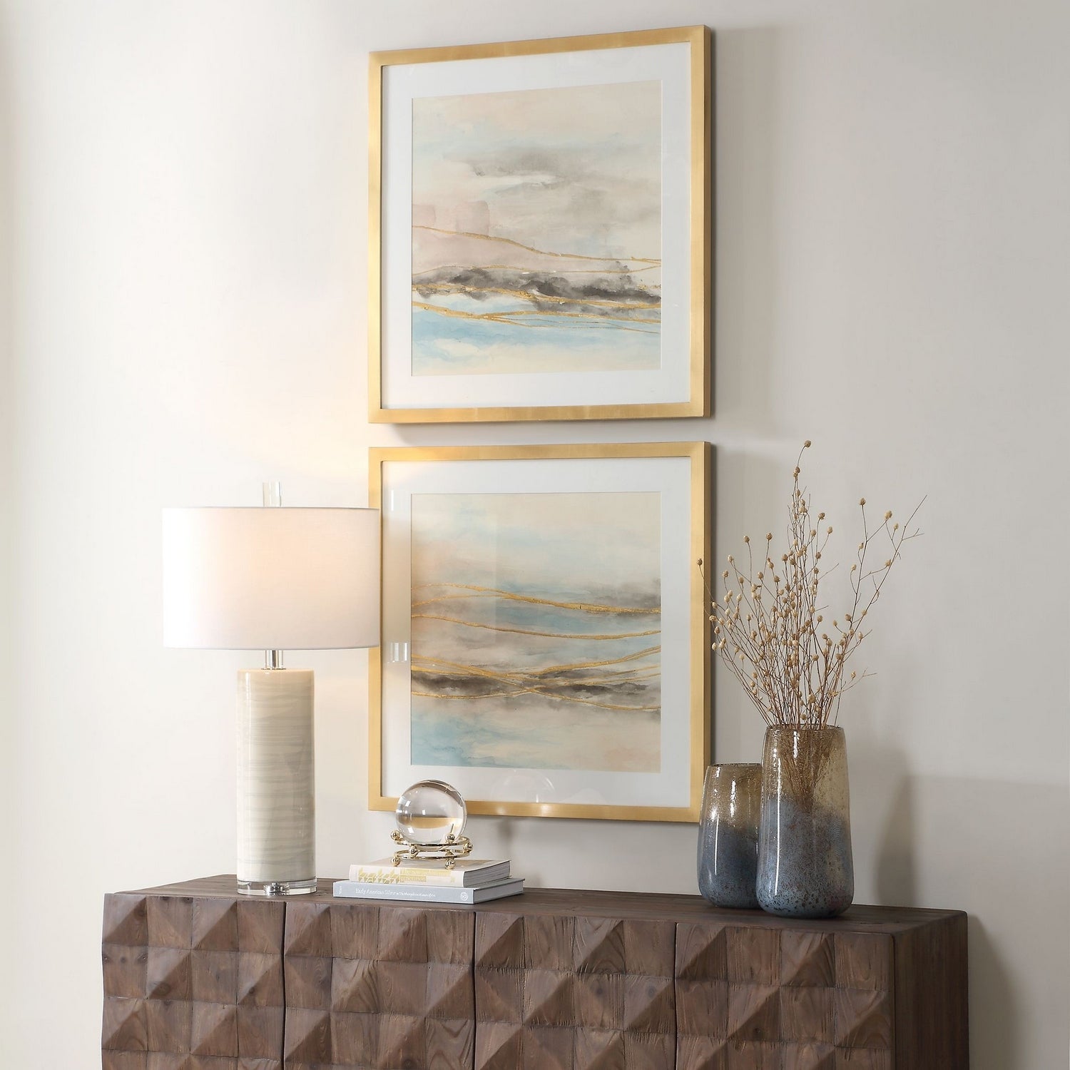 Uttermost - 32461 - Ensemble de 2 impressions de paysage - So Golden - Or