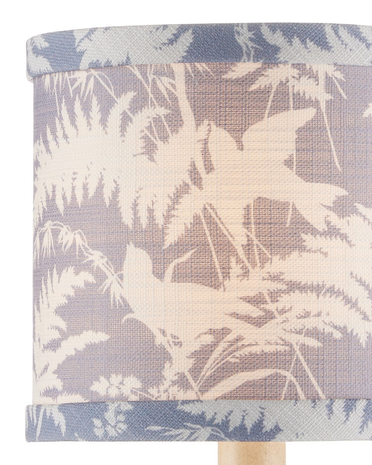 Abat-jour Currey and Company 0900-0056, coloris bleu poussiéreux/ivoire