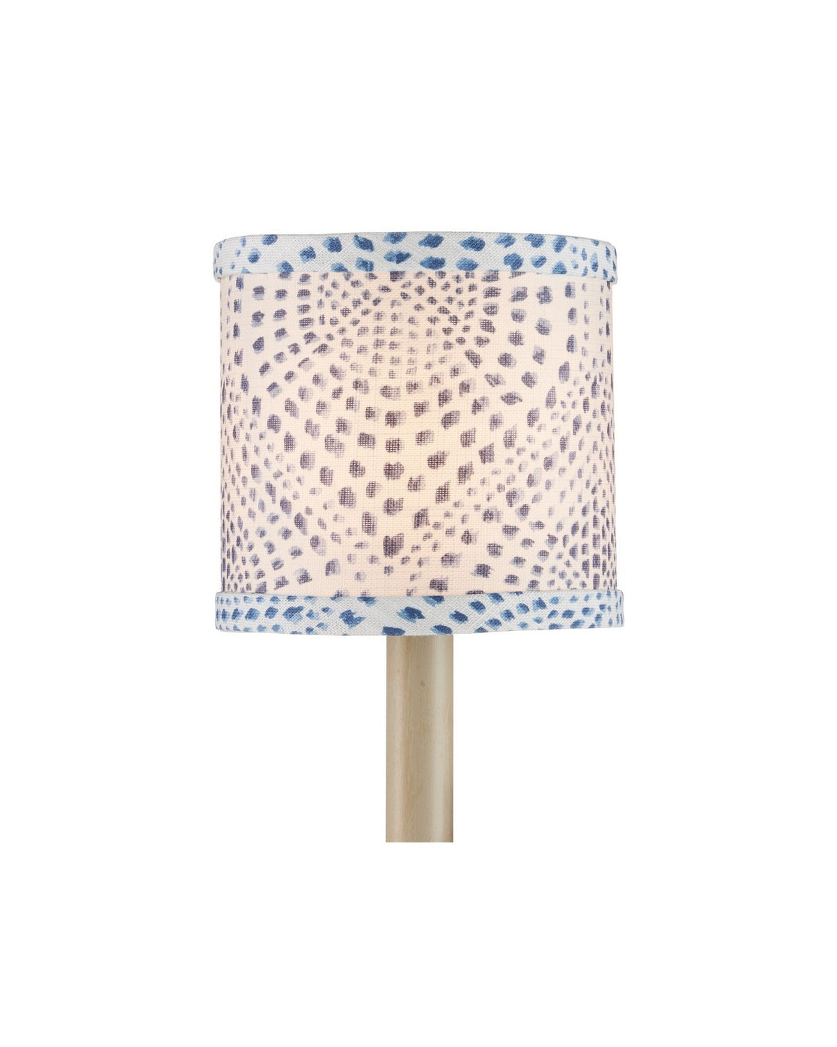Currey and Company 0900-0063 Abat-jour Lenore en bleu/ivoire