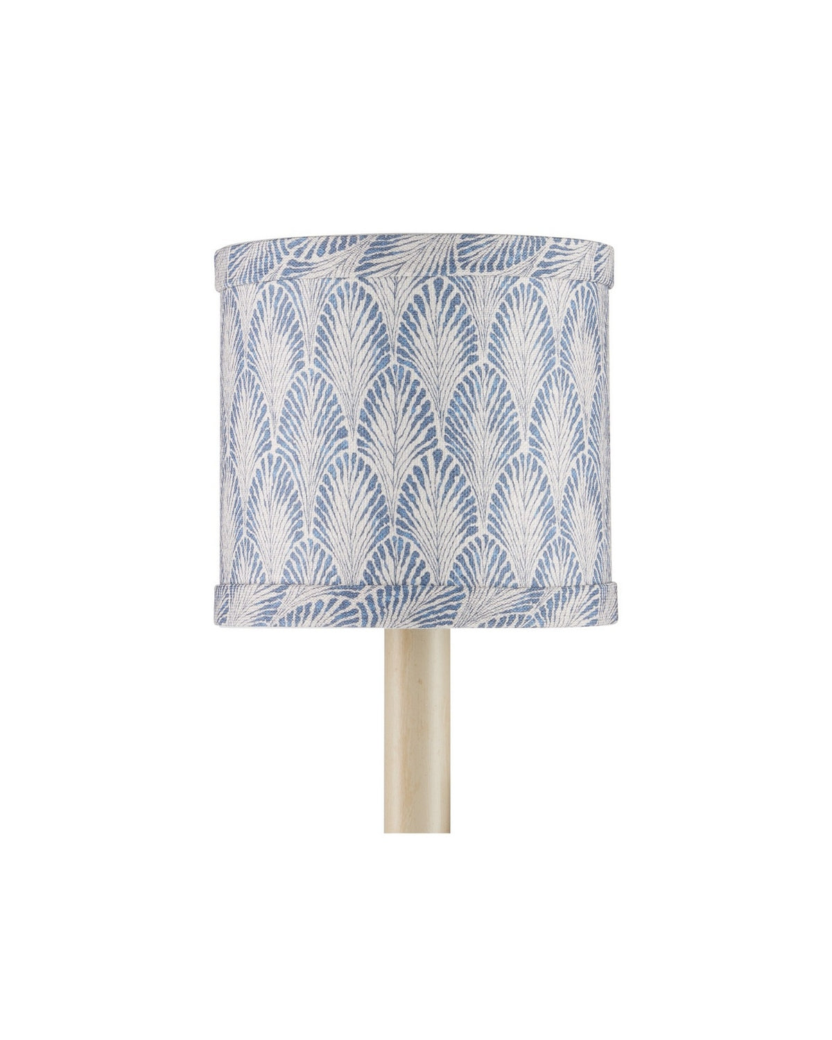 Currey and Company 0900-0064 Plume Shade in Blue/Ivory