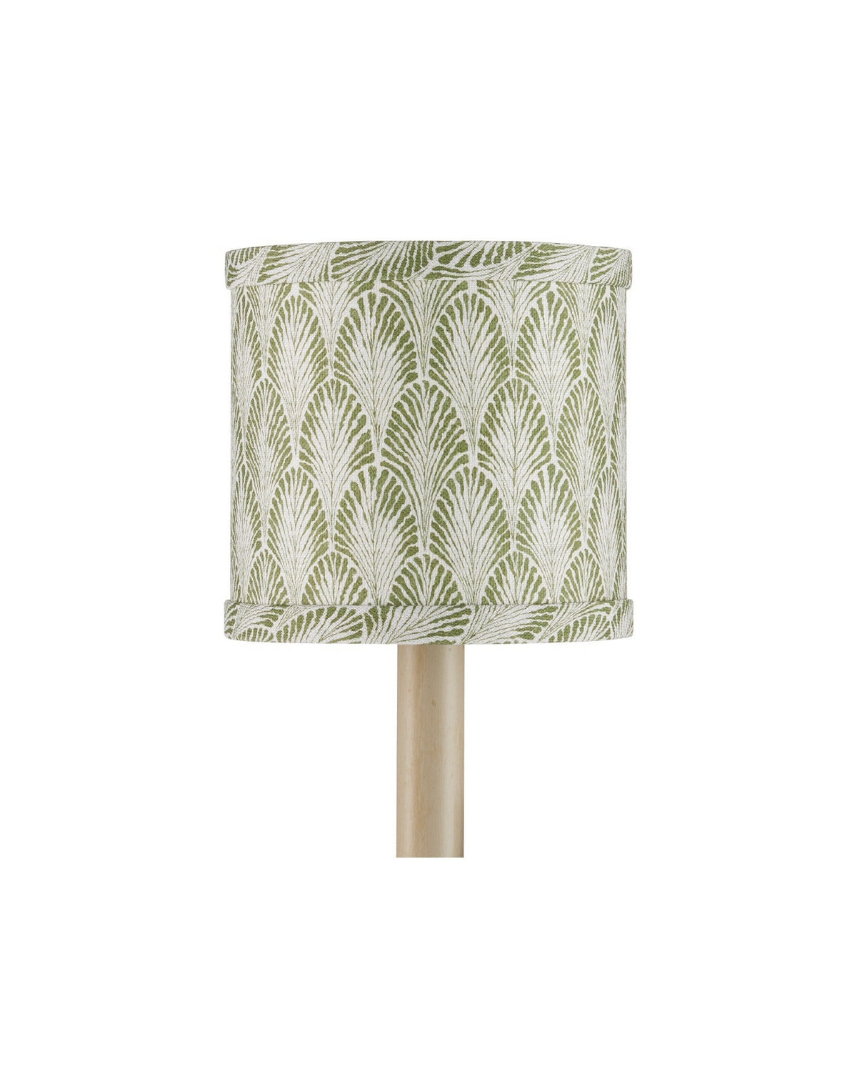 Currey and Company 0900-0065 Plume Shade in Green/Ivory