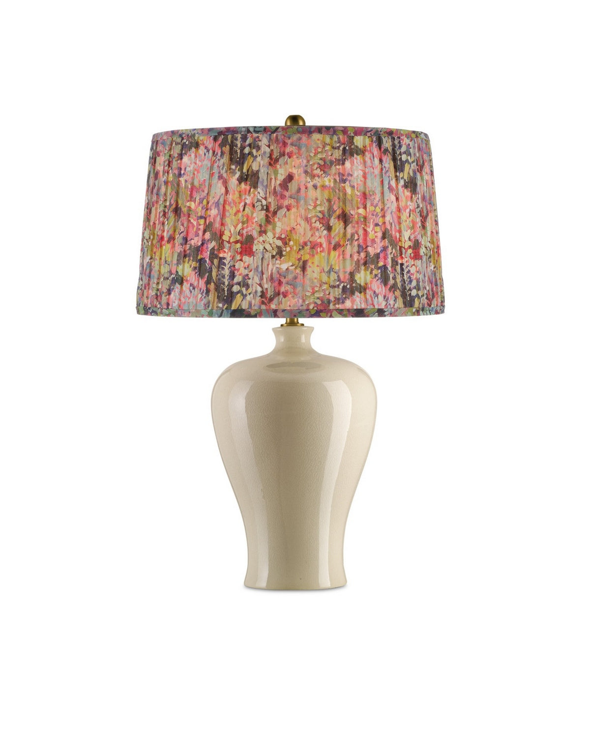 Currey and Company 0900-6003 Wildflower Shade en magenta/vert/bleu