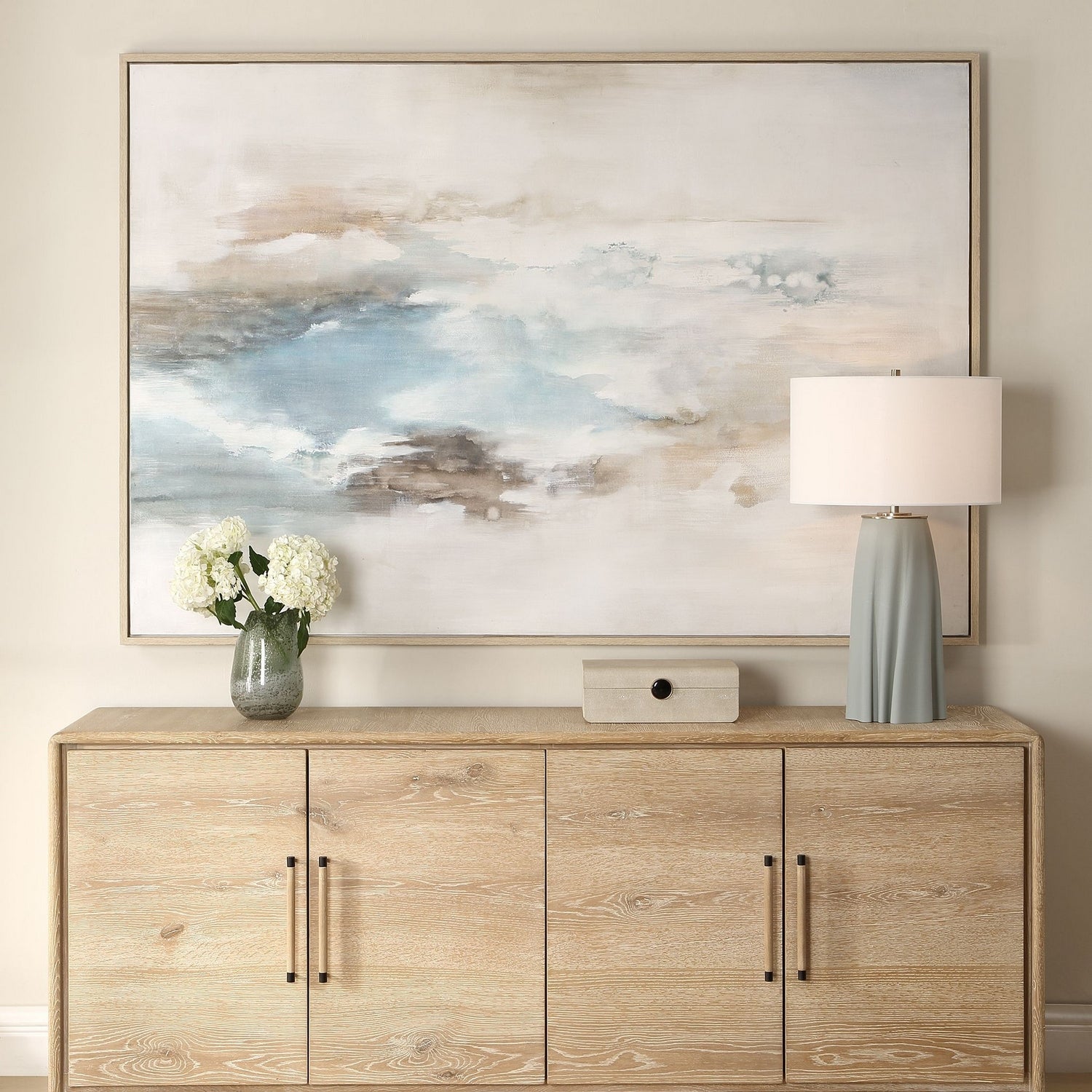 Uttermost - 32477 - Toile - Chasing Blue - Naturel