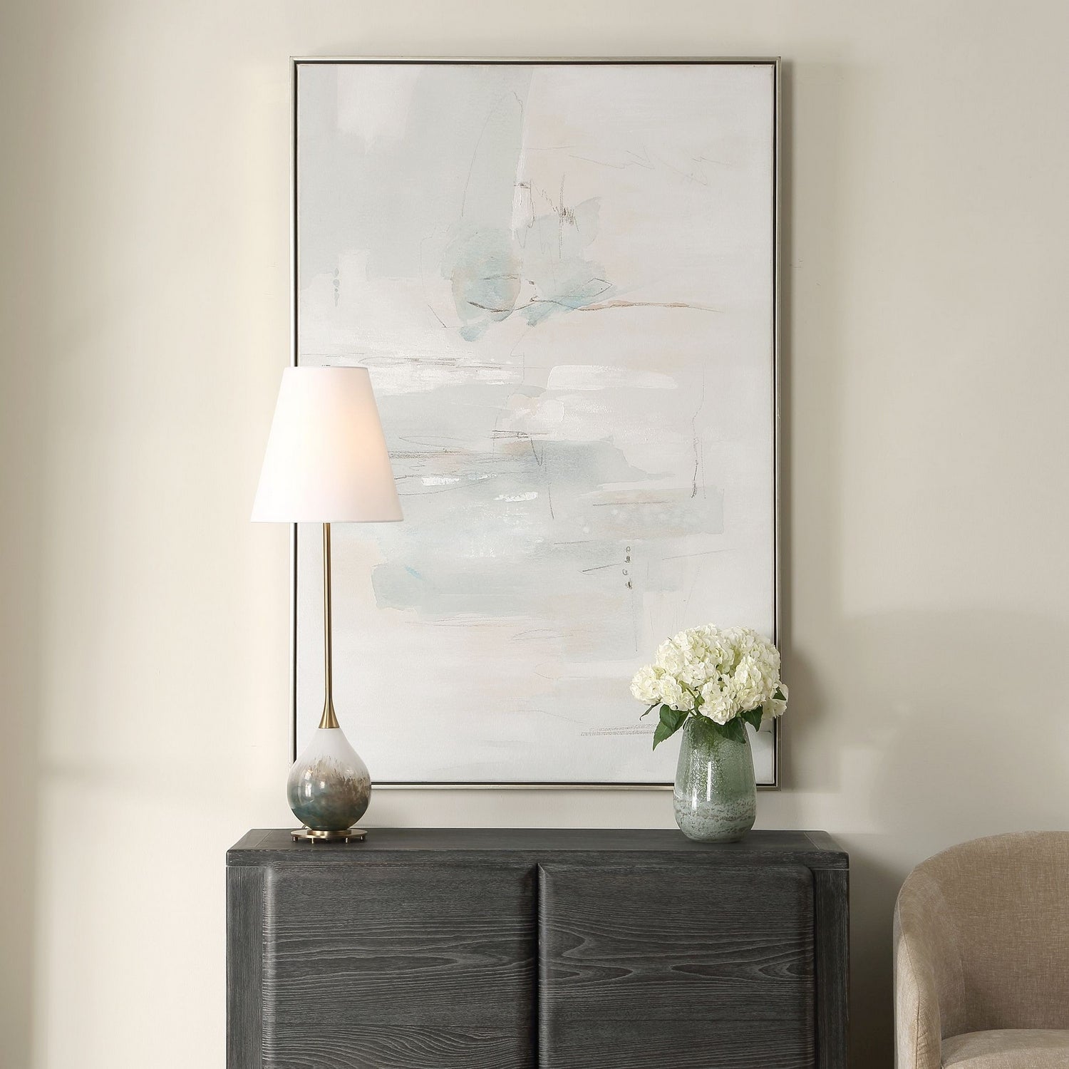 Uttermost - 32478 - Art abstrait - Unique - Argent champagne