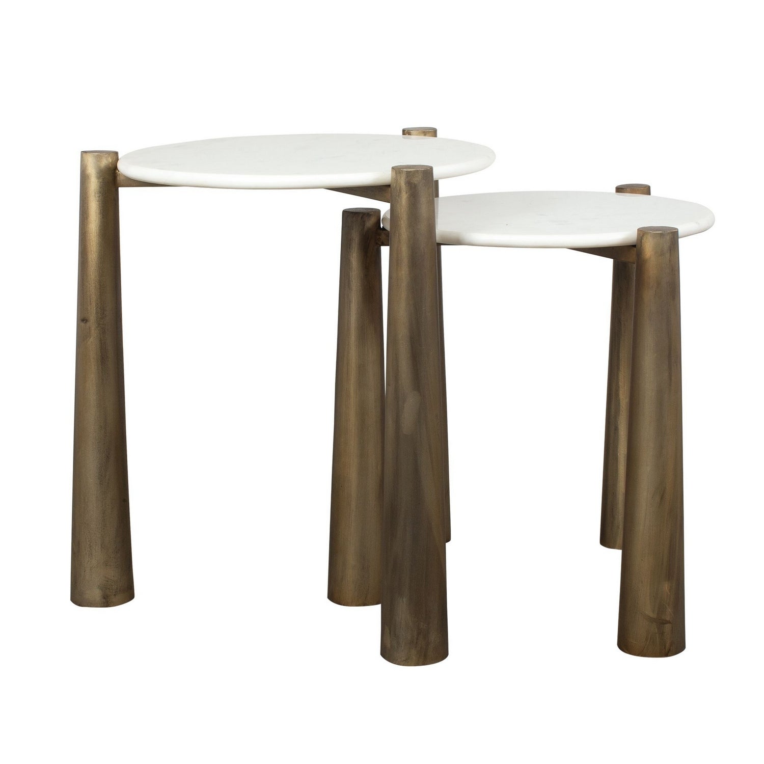 Uttermost - 50336 - Ensemble de 2 tables gigognes - Claridge - Or antique