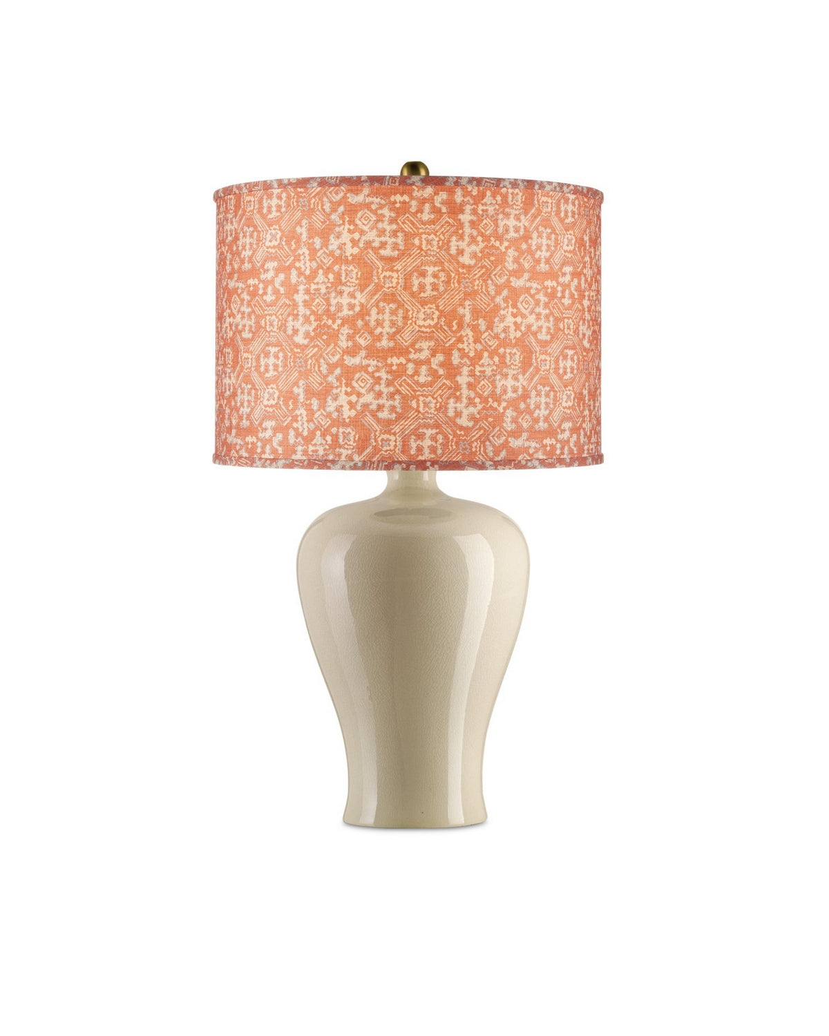 Abat-jour tambour Nomad de Currey and Company 0900-6014 en terre cuite/ivoire