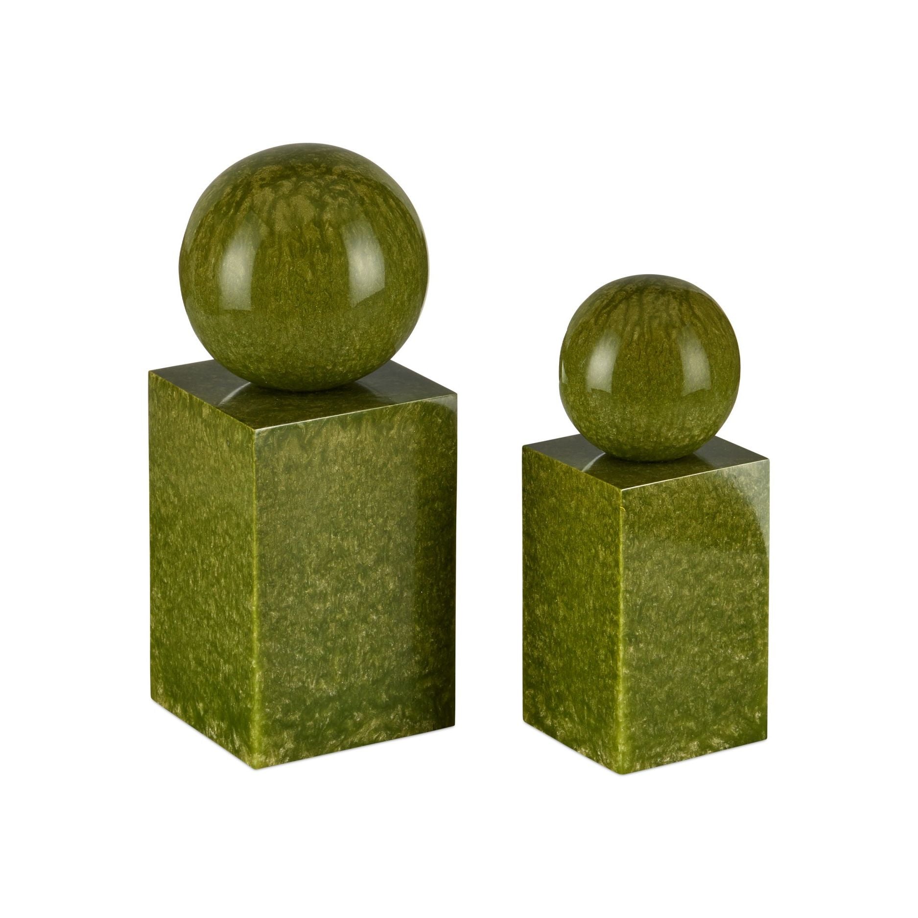Currey and Company - 1200-1027 - Ensemble de 2 objets - Nova - Vert