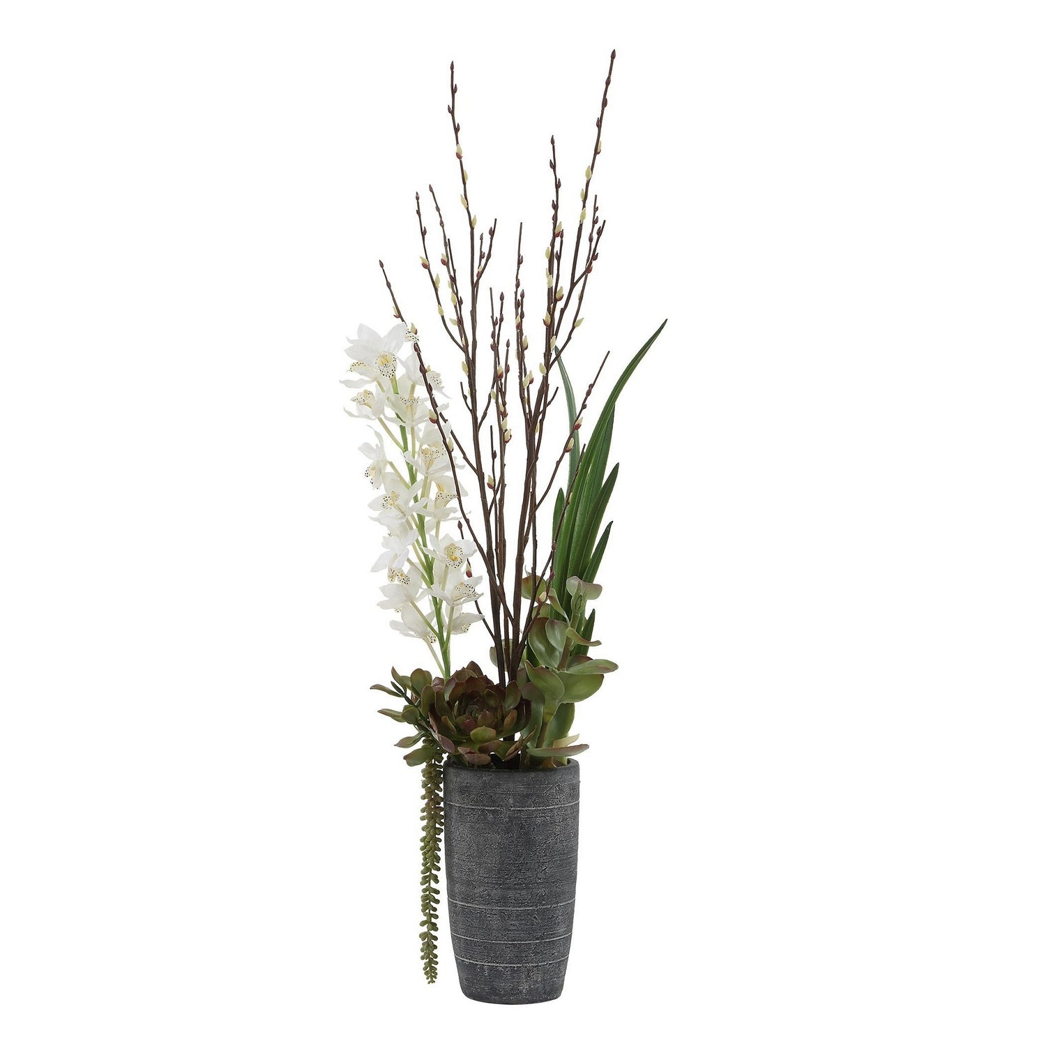 Uttermost - 60265 - Centre de table vase - Orchidée Eterna - Blanc