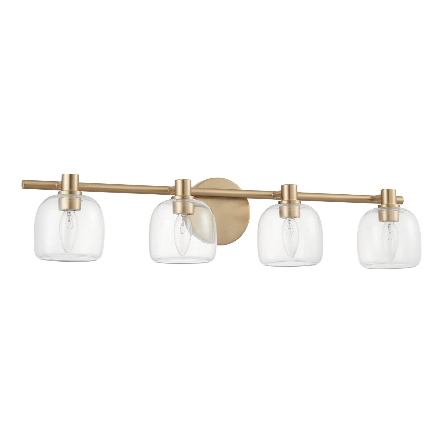 Thesis Lighting 207018A Valentina Vanity in Champagne Gold, Clear
