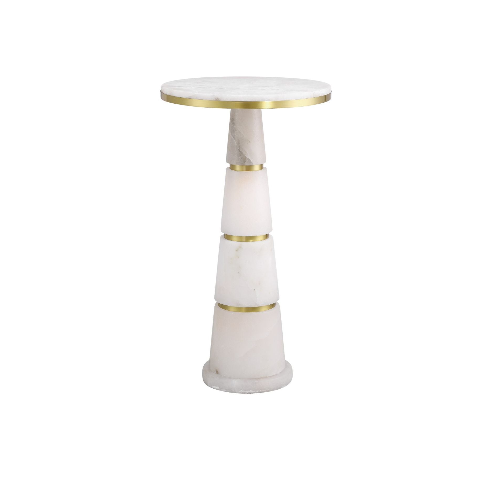 Currey and Company - 3000-0320 - Drinks Table - Eleanora - Natural / Natural Brass