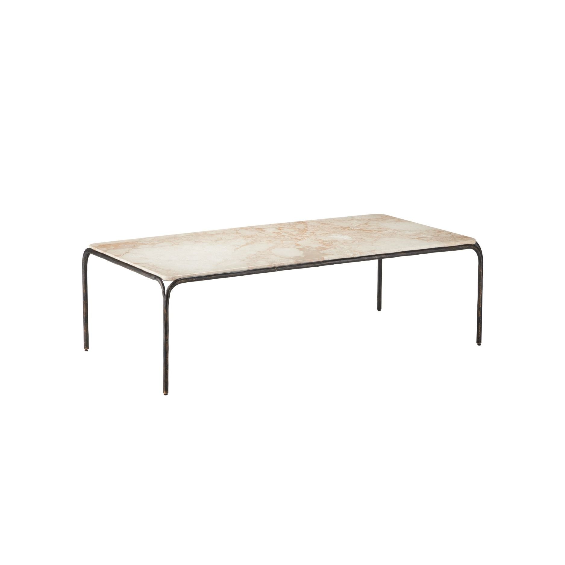 Currey and Company - 4000-0220 - Table basse - Crema - Naturel / Bronze
