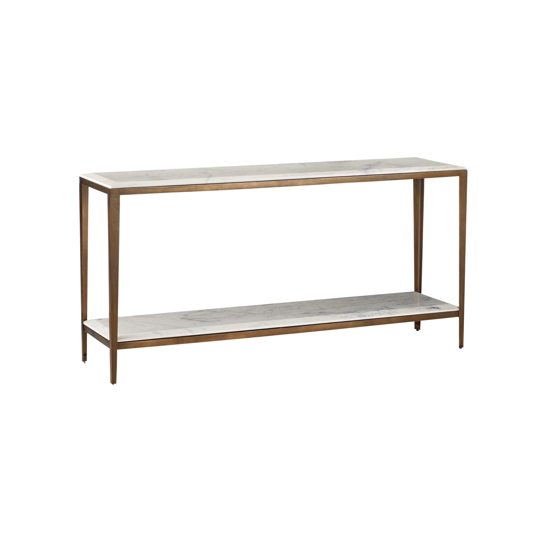 Currey and Company - 4000-0238 - Console - Oblique - Laiton naturel/antique