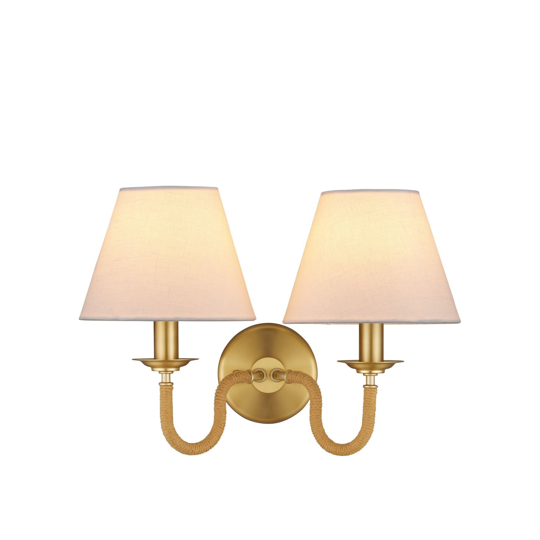 Currey and Company - 5000-0274 - Deux lumières Murale - Adala Brass Murale - Laiton naturel / brossé