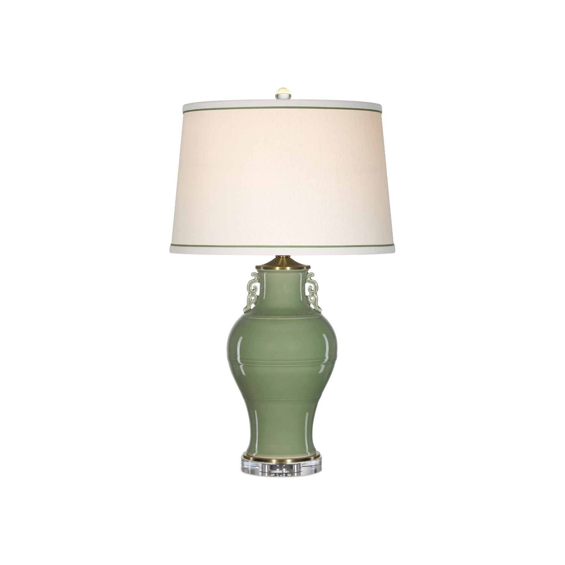 Currey and Company - 6000-1028 - One Light Table Lamp - Londonderry Green Table Lamp - Green / Clear