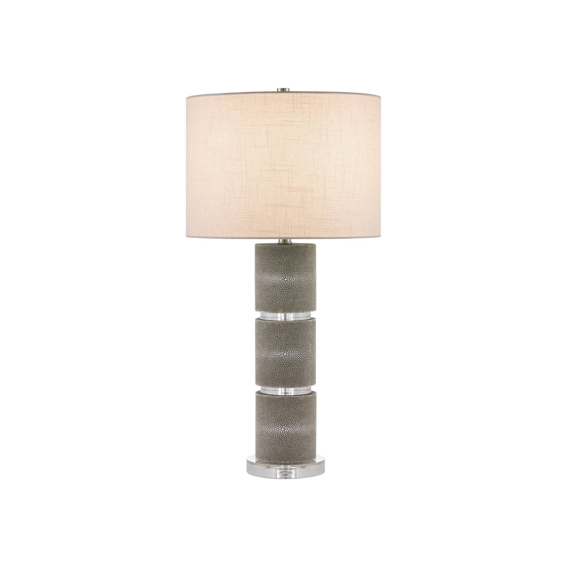 Currey and Company - 6000-1034 - Une lumière Lampe de table - Lofitt Lampe de table - Gris / Transparent