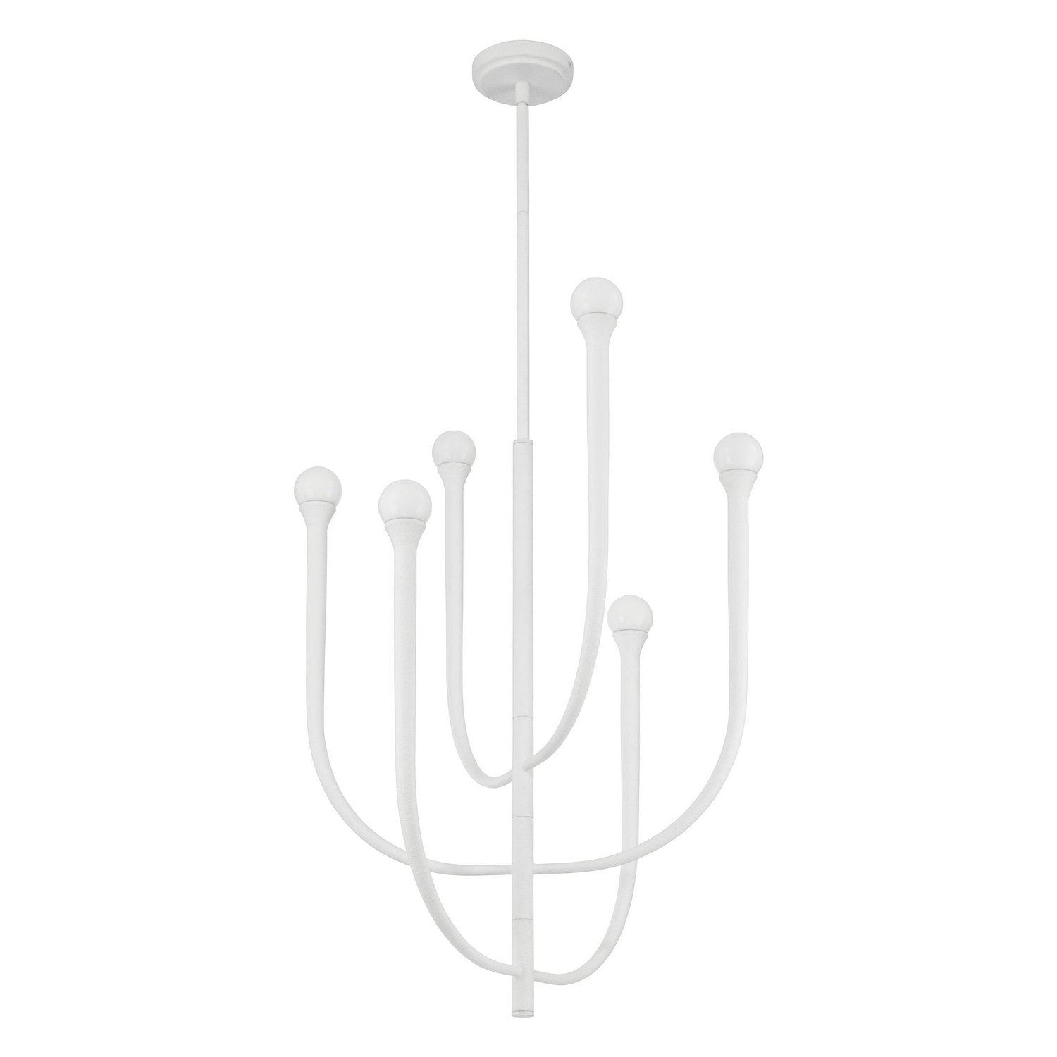 Thesis Lighting 207252A Dahlia LED Chandelier in Plaster White