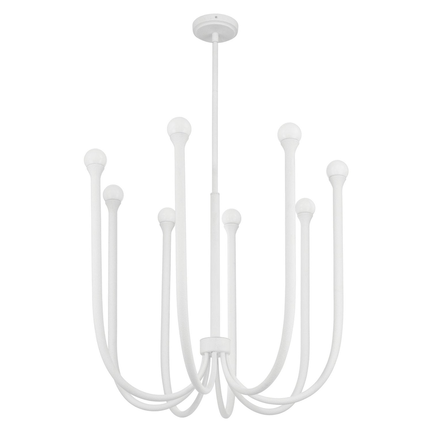 Thesis Lighting 207254A Dahlia LED Chandelier in Plaster White