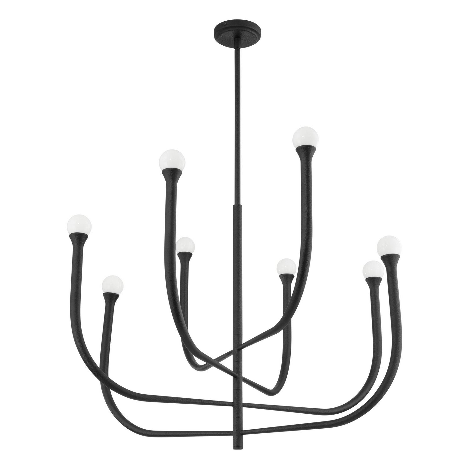 Thesis Lighting 207262A Dahlia LED Chandelier in Plaster Black