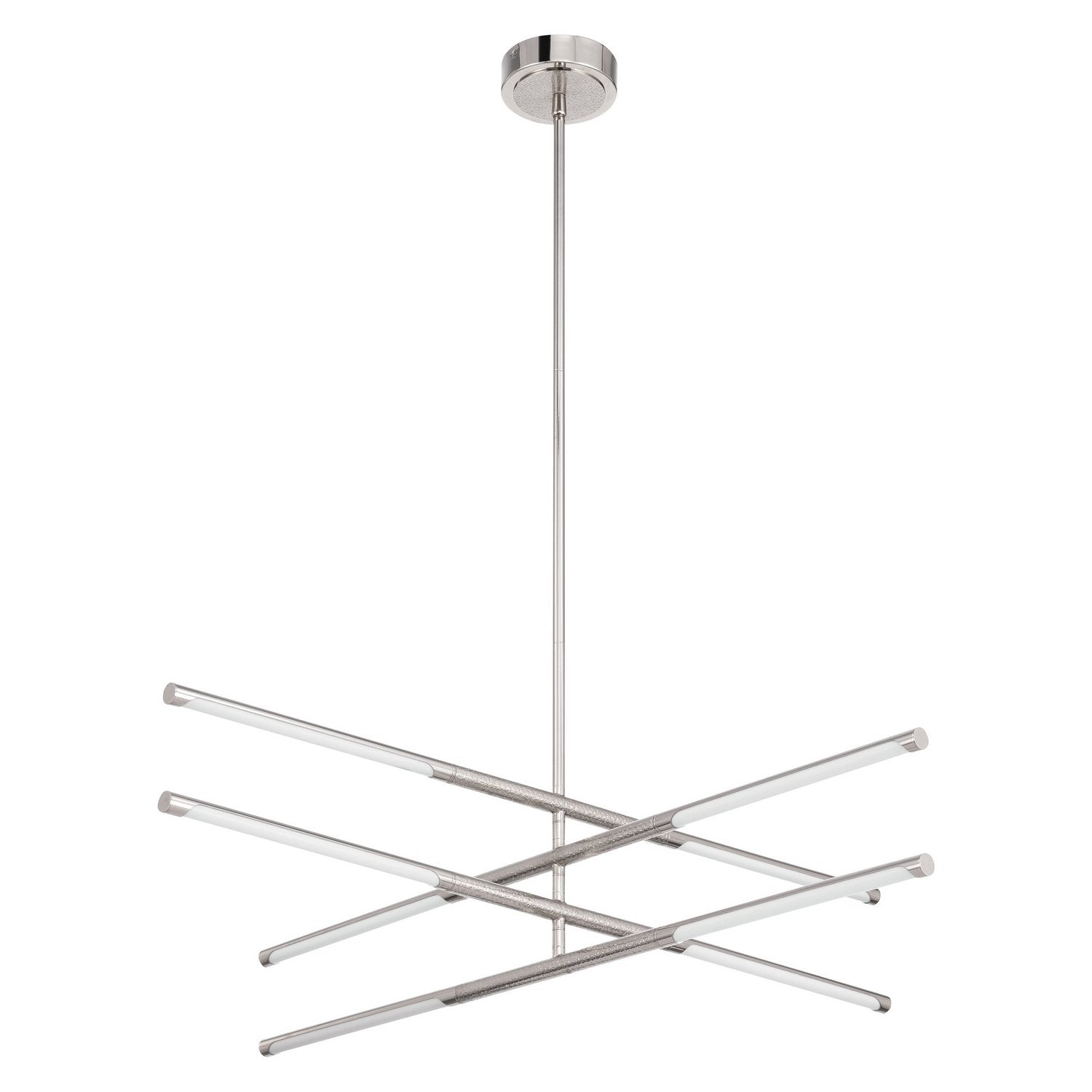 Thesis Lighting 207285A Overture LED Convertible Chandelier in Polished Nickel