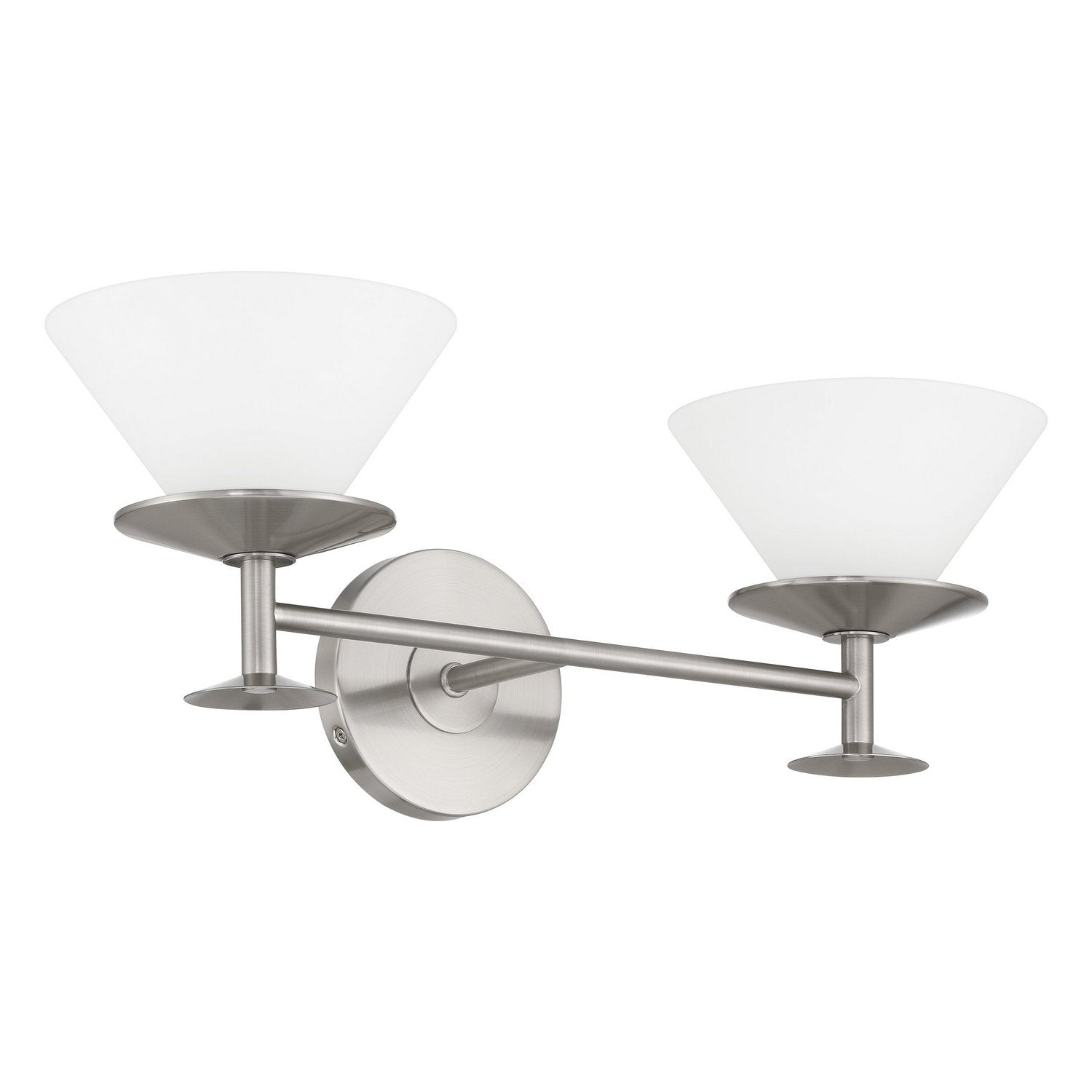 Thesis Lighting 207328A Tremolo Vanity in Brushed Nickel, Polished Nickel
