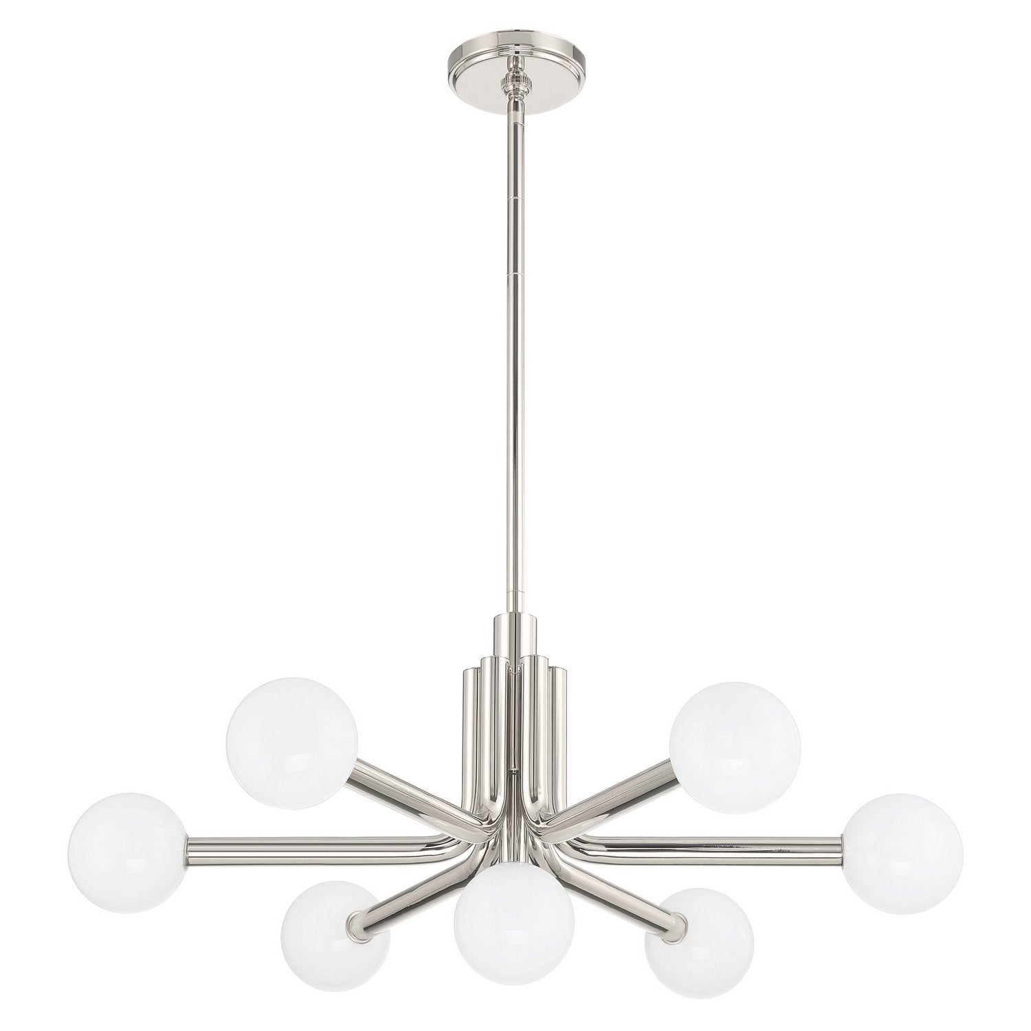 Thesis Lighting 207348A Stockholm LED Chandelier in Polished Nickel