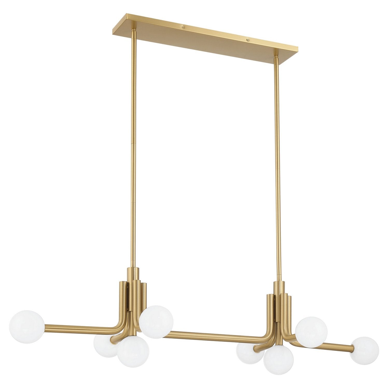 Thesis Lighting 207355A Stockholm LED Linear Chandelier in Champagne Gold