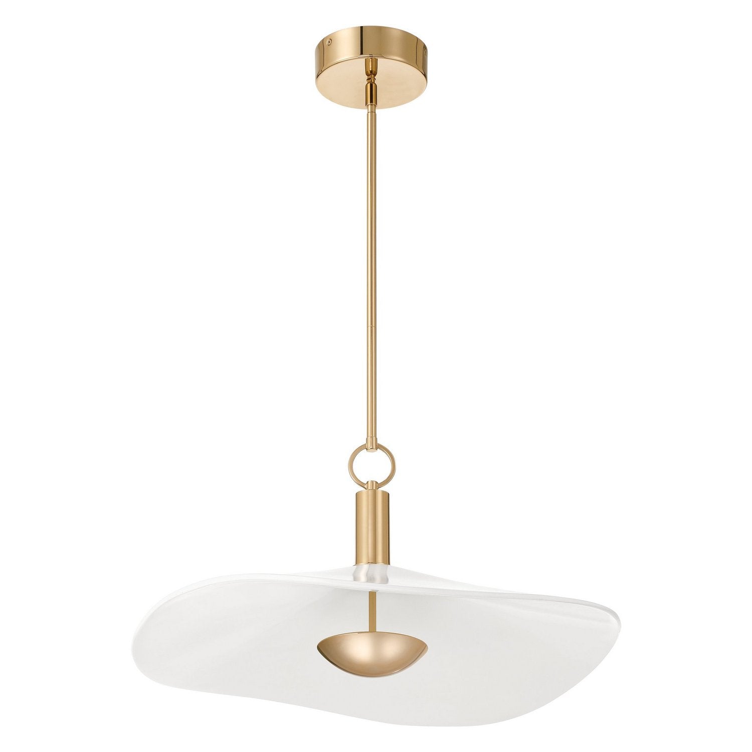 Thesis Lighting 207396A Novella LED Convertible Pendant in Polished Gold
