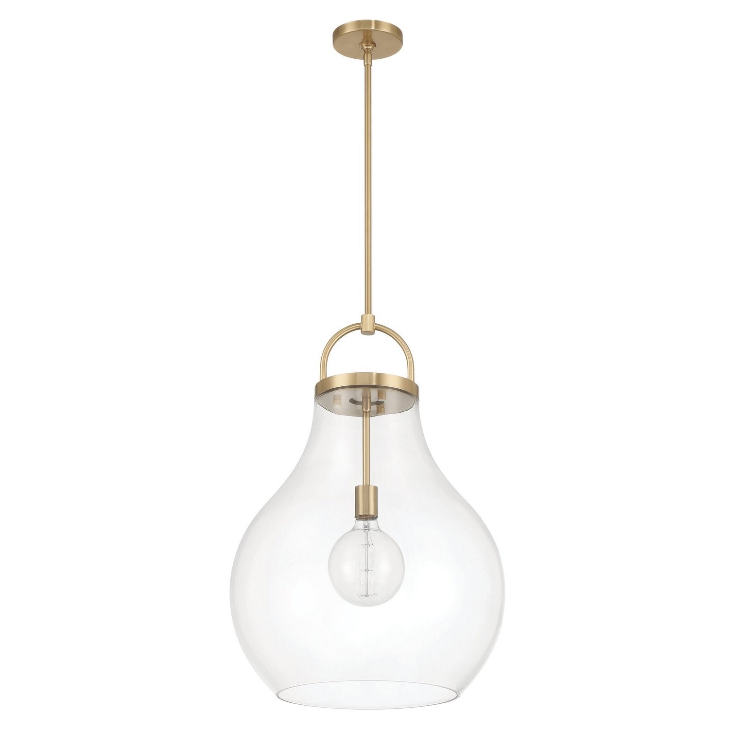 Thesis Lighting 207648A Mansfield Pendant in Champagne Gold