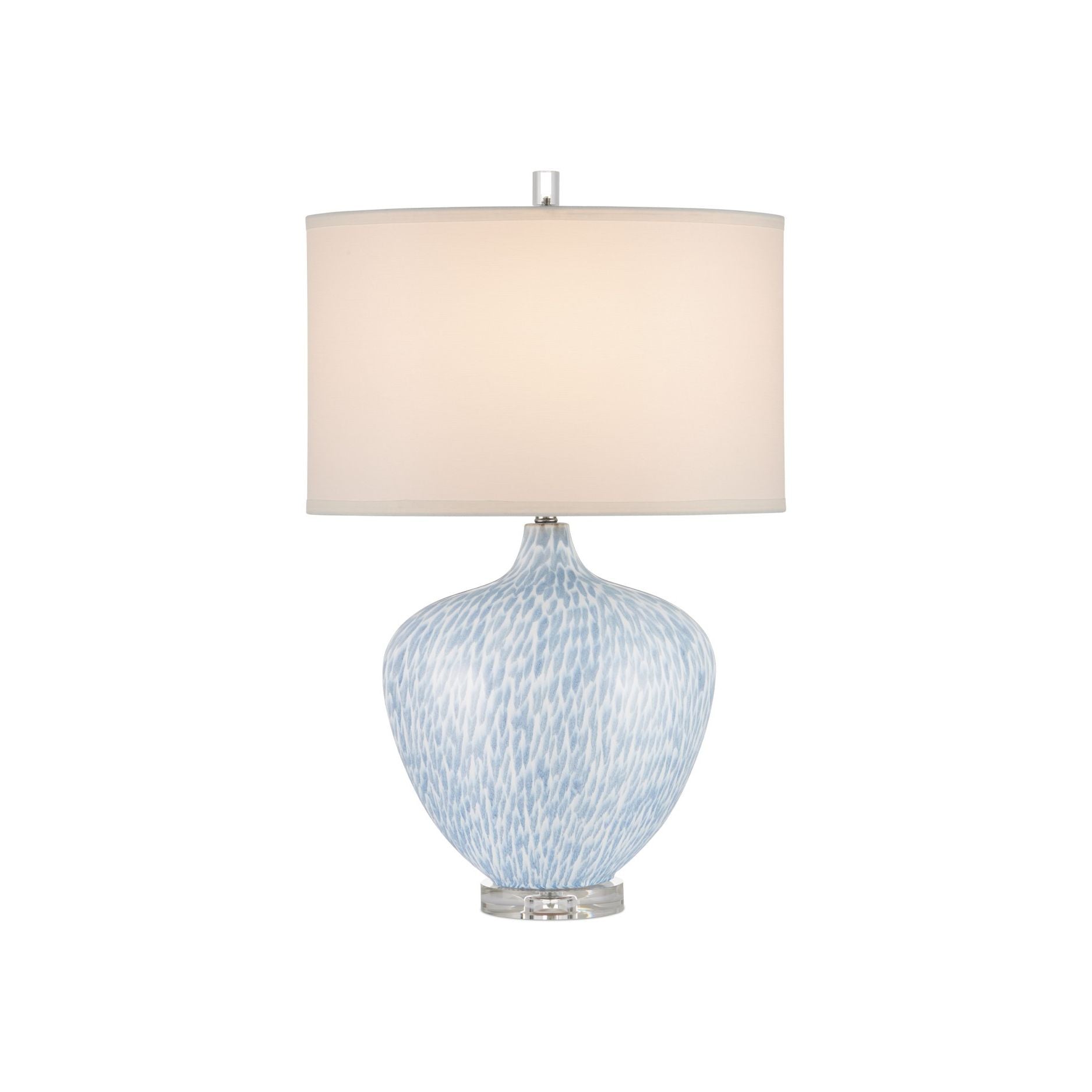 Currey and Company - 6000-1040 - One Light Table Lamp - Tinney Blue Table Lamp - Blue / Clear