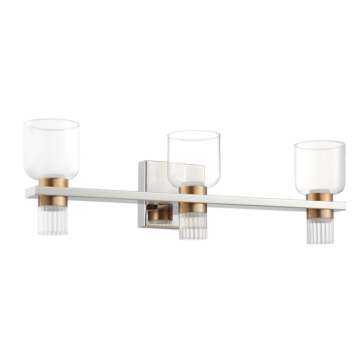 Thesis Lighting 207681A Amelia LED Vanity in Polished Nickel, Champagne Gold