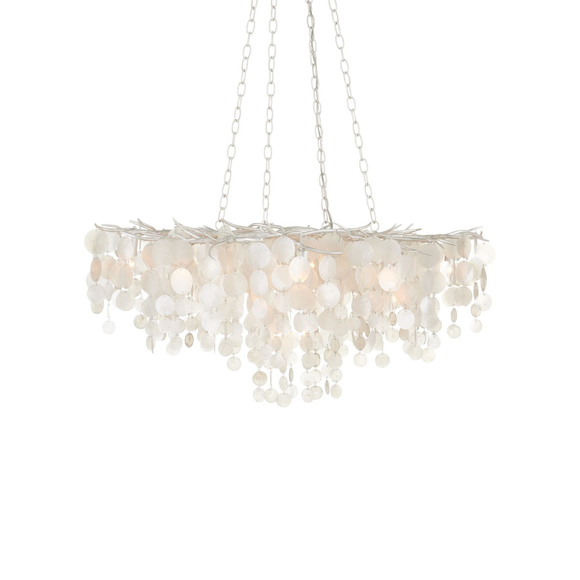 Currey and Company - 9000-1322 - 16 Light Chandelier - Lusso Chandelier - Natural / Pearlized White