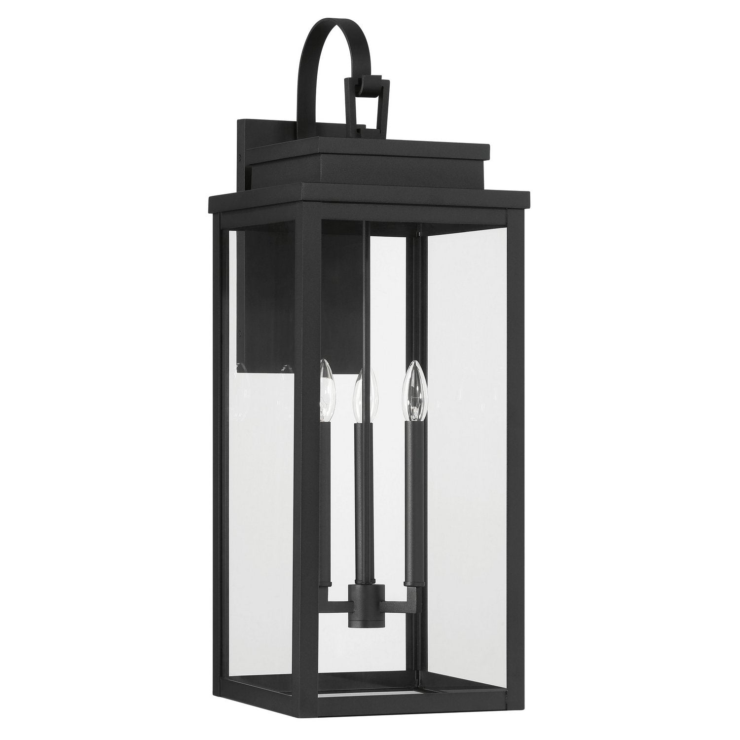 Thesis Lighting 207744A Hillside Exterior Wall Sconce in Textured Black