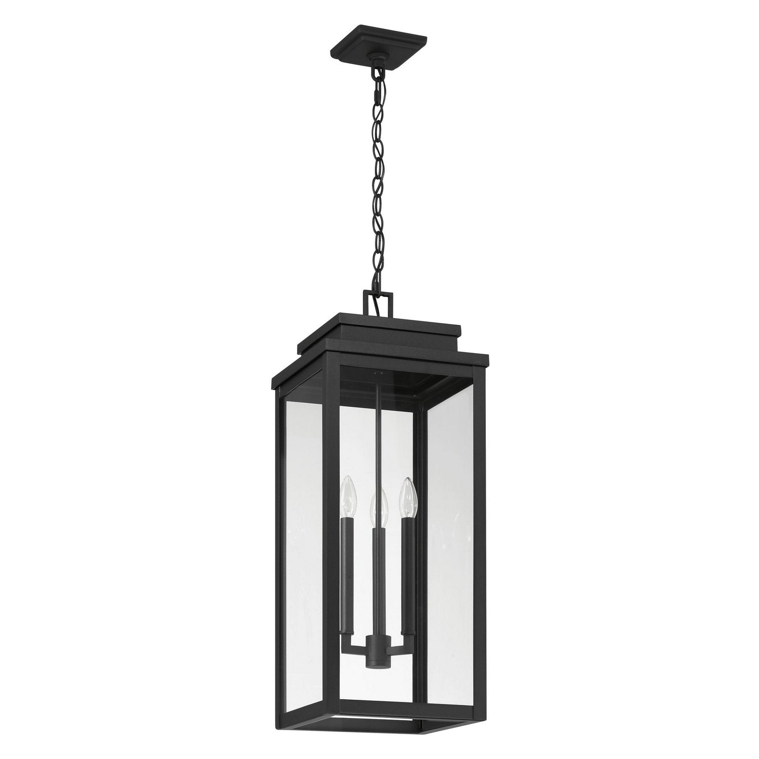 Thesis Lighting 207748A Hillside Exterior Pendant in Textured Black