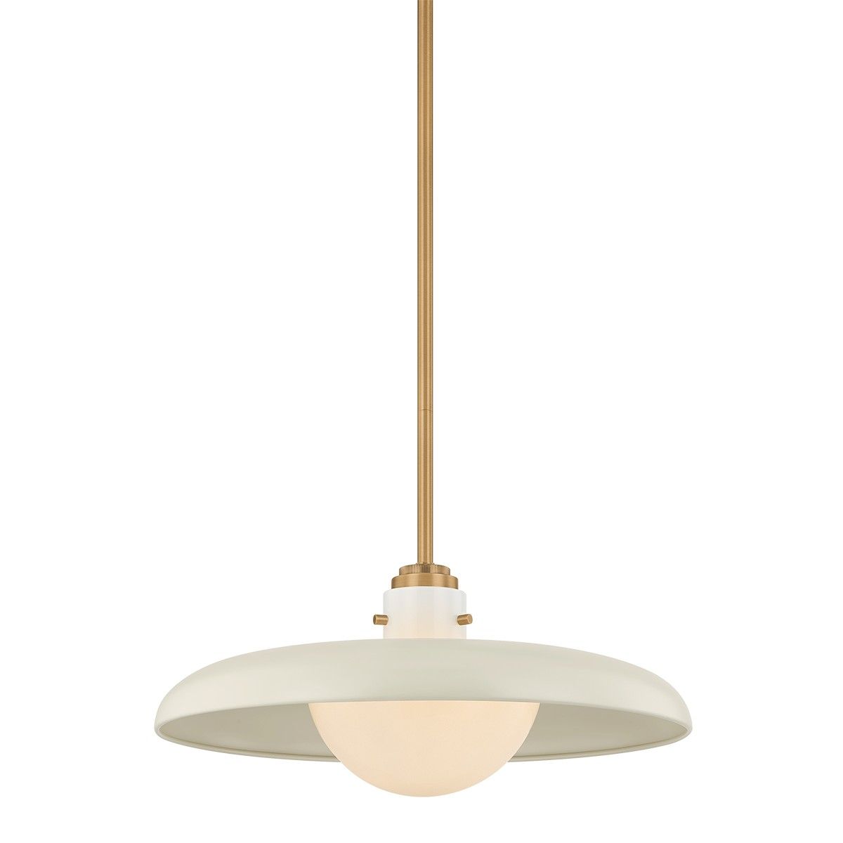 Troy Lighting Canada - F2620-PBR/OW - Une lampe Suspension - Gustavo - Laiton patiné