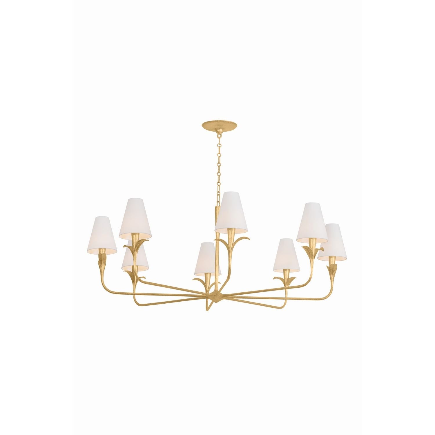Troy Lighting Canada - F4758-GLI - Eight Light Chandelier - Quill - Gilded Ivory