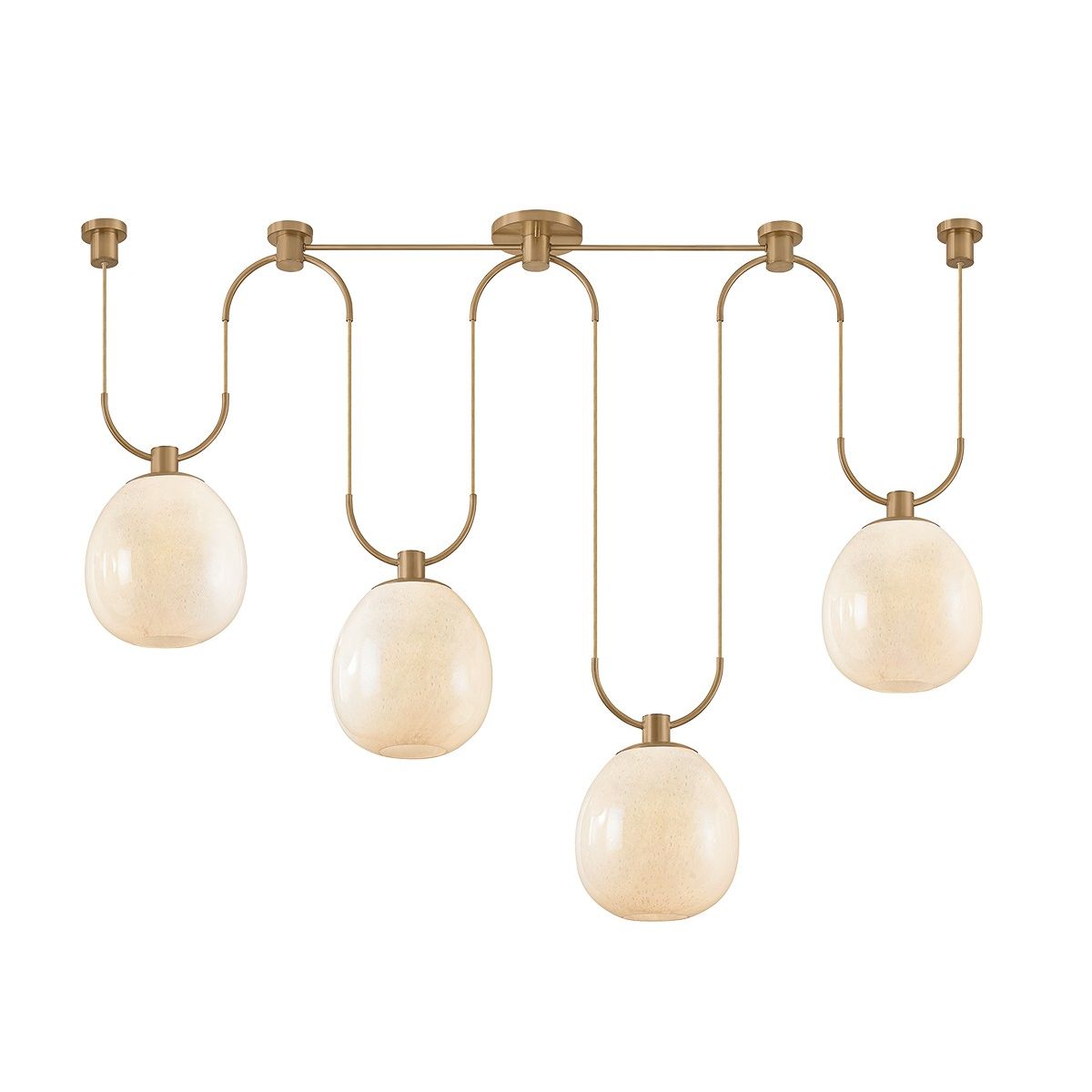 Troy Lighting Canada - F7558-PBR - Luminaire linéaire à quatre lampes Suspension - Jove - Laiton patiné