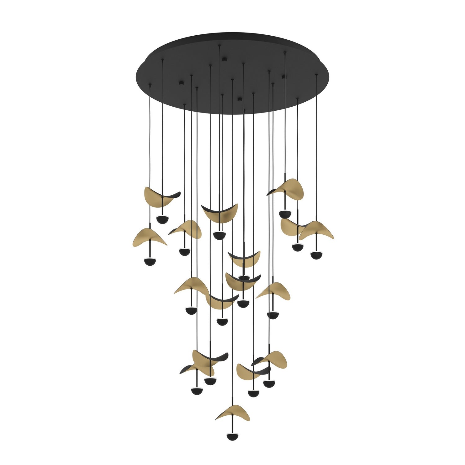 Eglo Canada - 390341A - LED Pendant - Dracera - Black, Gold Leaf