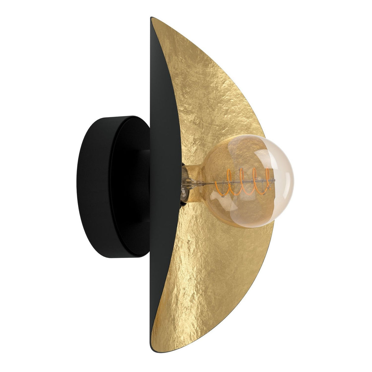 Eglo Canada - 390394A - One Light Wall Sconce - Saceda - Black, Gold Leaf
