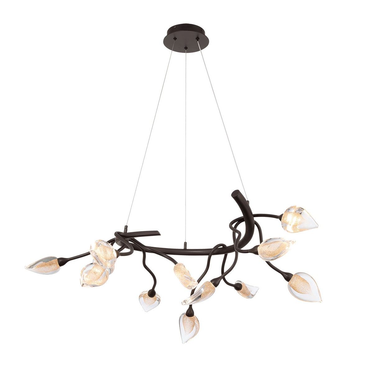 Lib & Co. Canada - 12306-043 - LED Chandelier - Modena - Black with gold accent