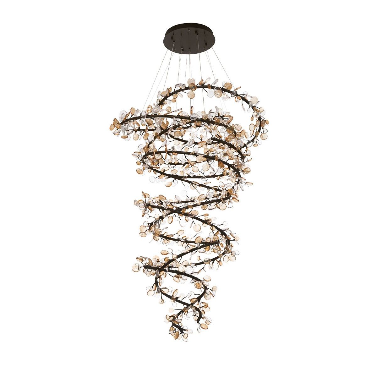 Lib & Co. Canada - 12328-043 - LED Chandelier - Pisa - Black with gold accent