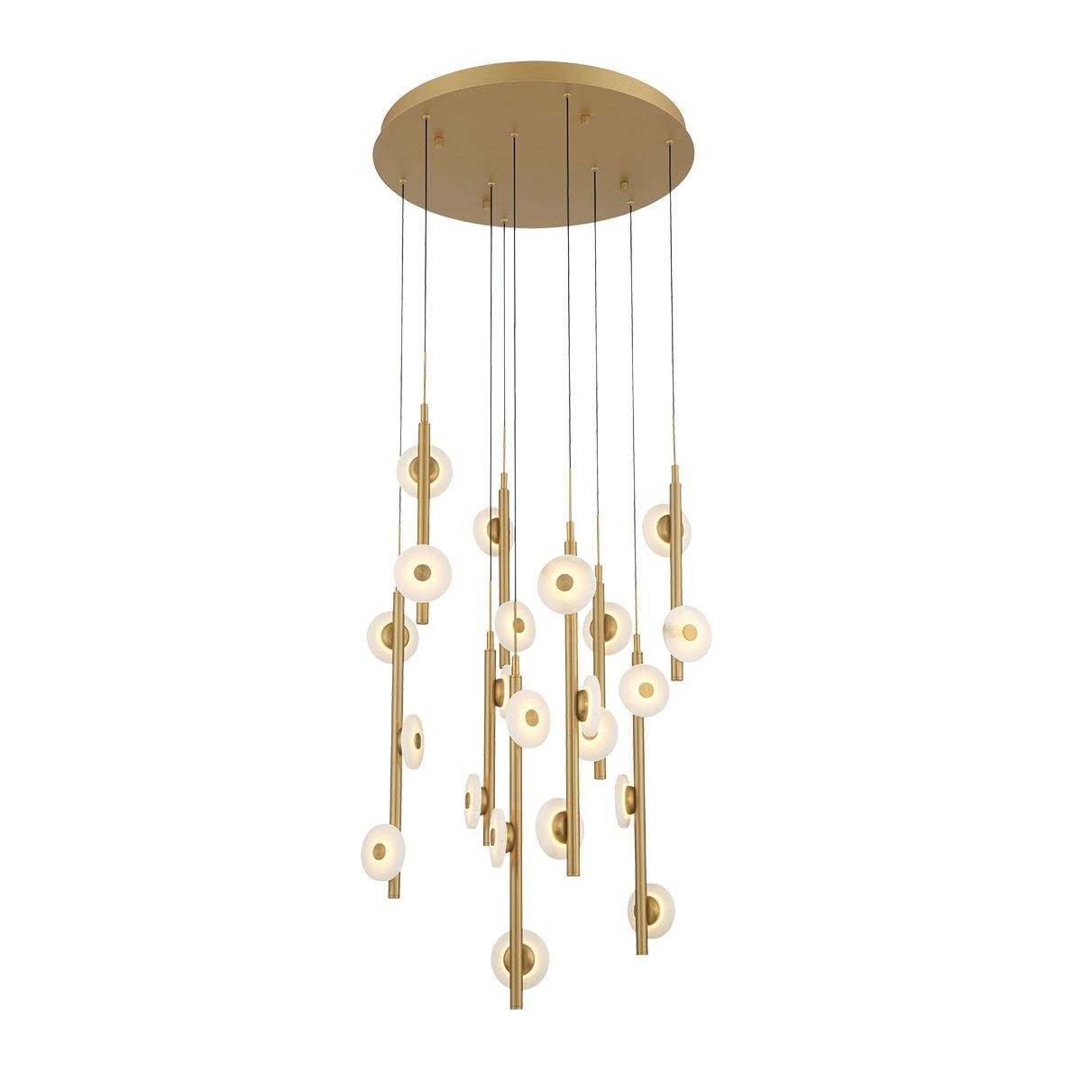 Lib & Co. Canada - 12361-030 - LED Chandelier - Etna - Painted antique brass
