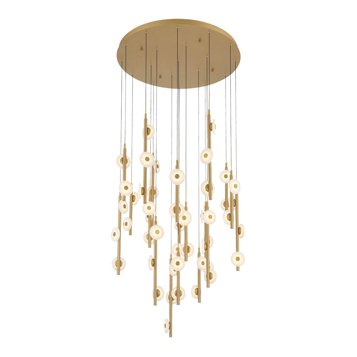Lib & Co. Canada - 12362-030 - LED Chandelier - Etna - Painted antique brass