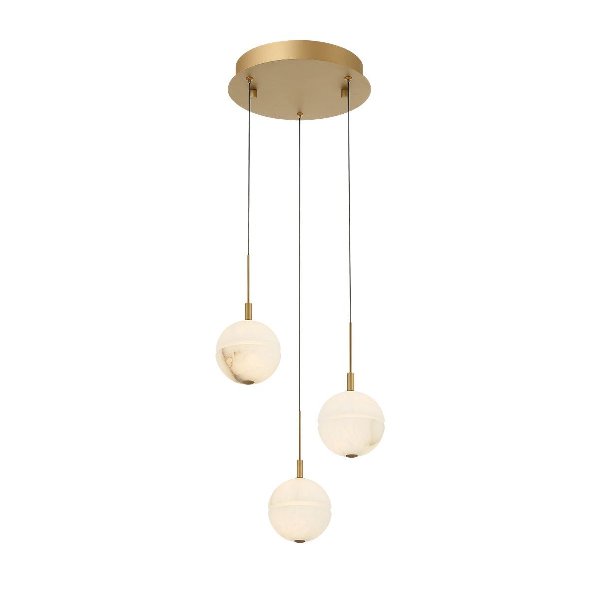 Lib & Co. Canada - 12370-030 - LED Pendant - Corfu - Painted antique brass